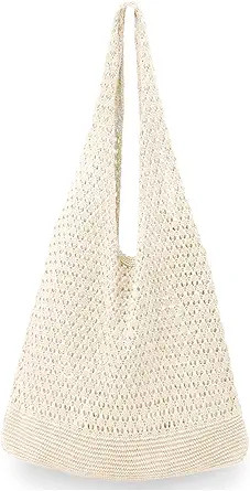 hatisan Crochet Bags for Women Summer Beach Tote Bag Aesthetic Tote Bag Hippie Bag Knit Bag | Amazon (US)