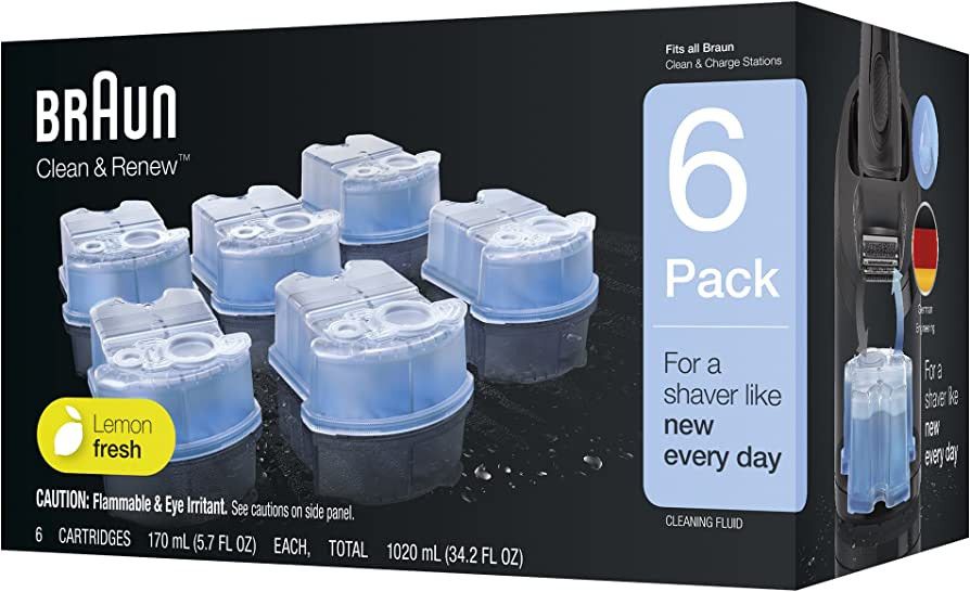 Braun Clean & Renew Refill Cartridges, 6 Count, Pack of 1 | Amazon (US)