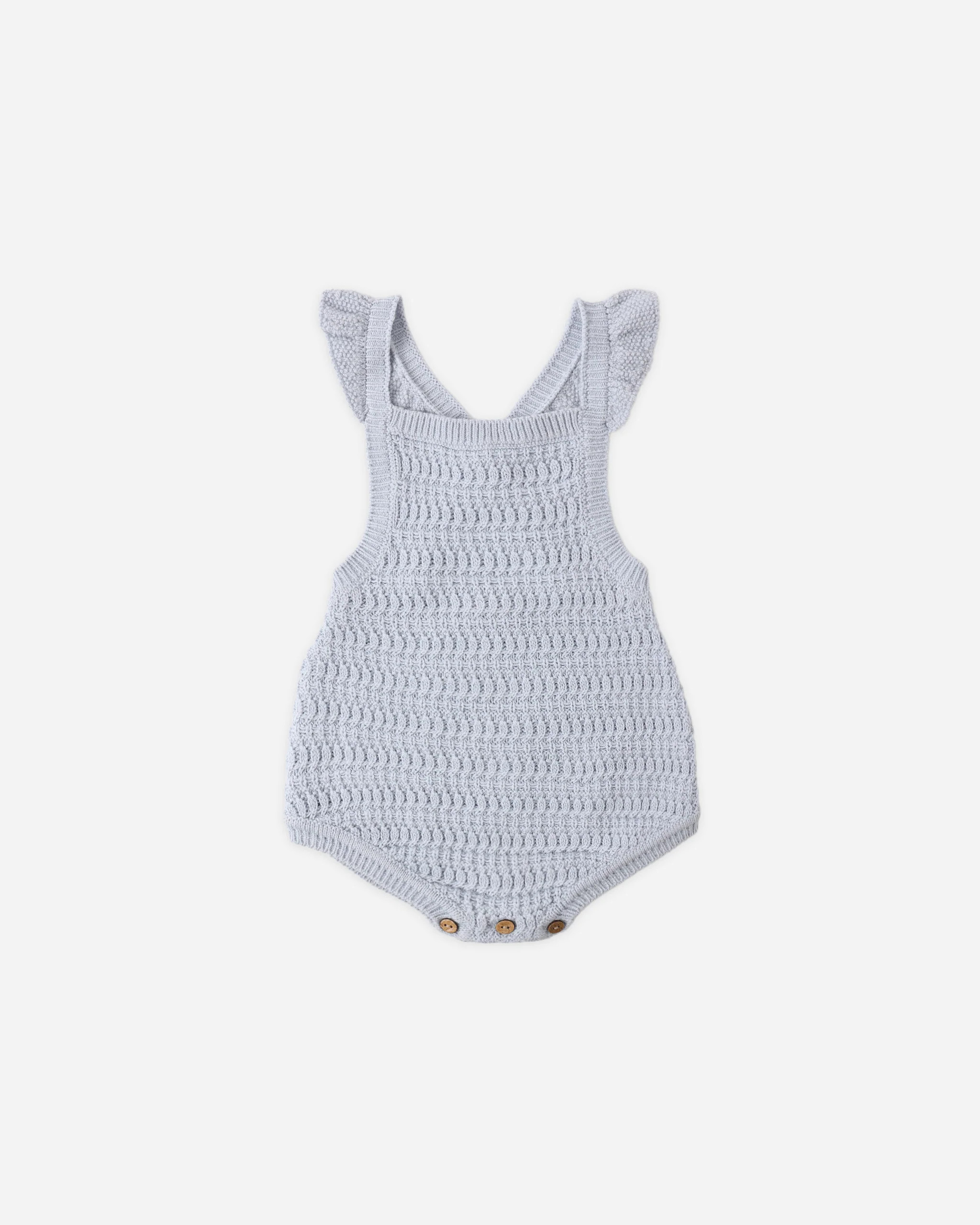 Crochet Romper Periwinkle | Rylee + Cru