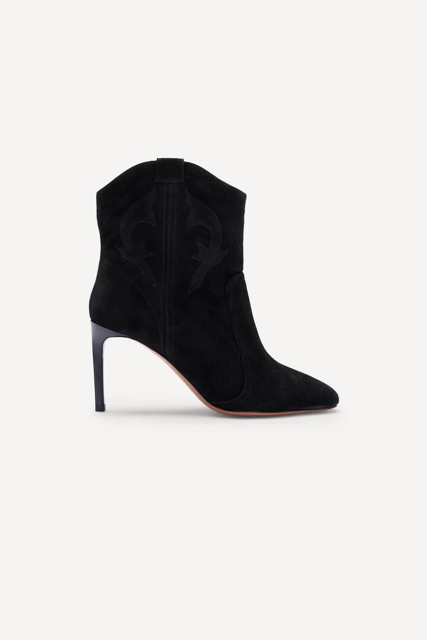 CAITLIN. suede high heel ankle boots | ba&sh(US)