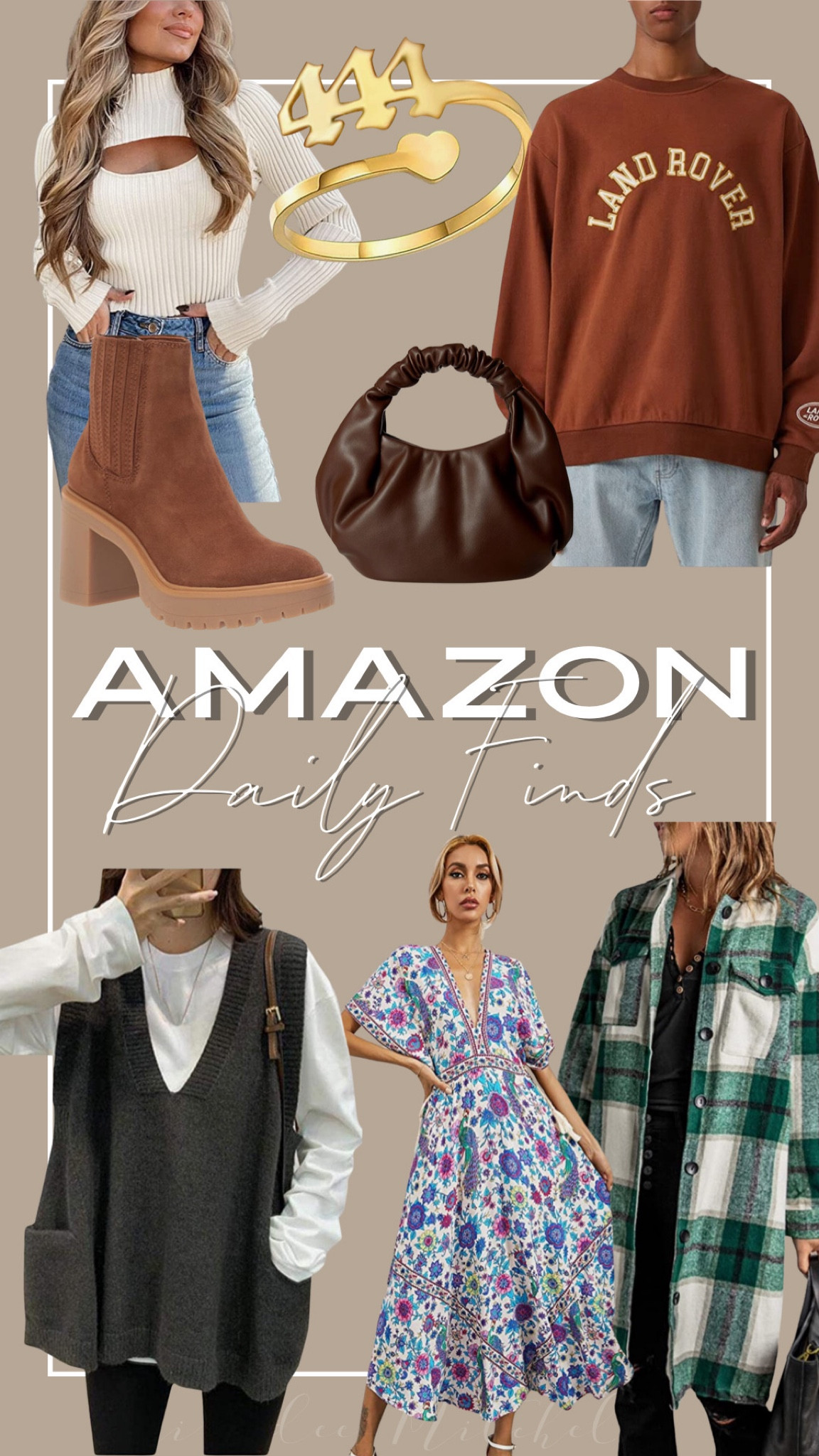 Amazon fashion finds

KIRUNDO Women's Flannel Plaid Shirts Jacket Shacket Coats Casual Boyfriend Button Down Shirts Long Sleeve Blouses Tops

PRETTYGARDEN Women's 2 Piece Cutout Tops Long Sleeve Mock Neck Rib Knit Fitted Pullover Sweater

Dolce Vita Women's Caster H2o Fashion Boot

The Drop Women's Addison Soft Volume Top Handle Bag

Stainless Steel Heart Charm Luck Angel Number Adjustable Size Wedding Band Anniversary Promise Ring

R.Vivimos Women Summer Print Deep V Neck Cotton Beach Long Dresses

Land Rover Men's University Crew Neck Sweatshirt

Ladyful Women's Casual V Neck Baggy Sweater Vest Sleeveless Pullover Knit Top

#LTKSeasonal #LTKstyletip #LTKitbag