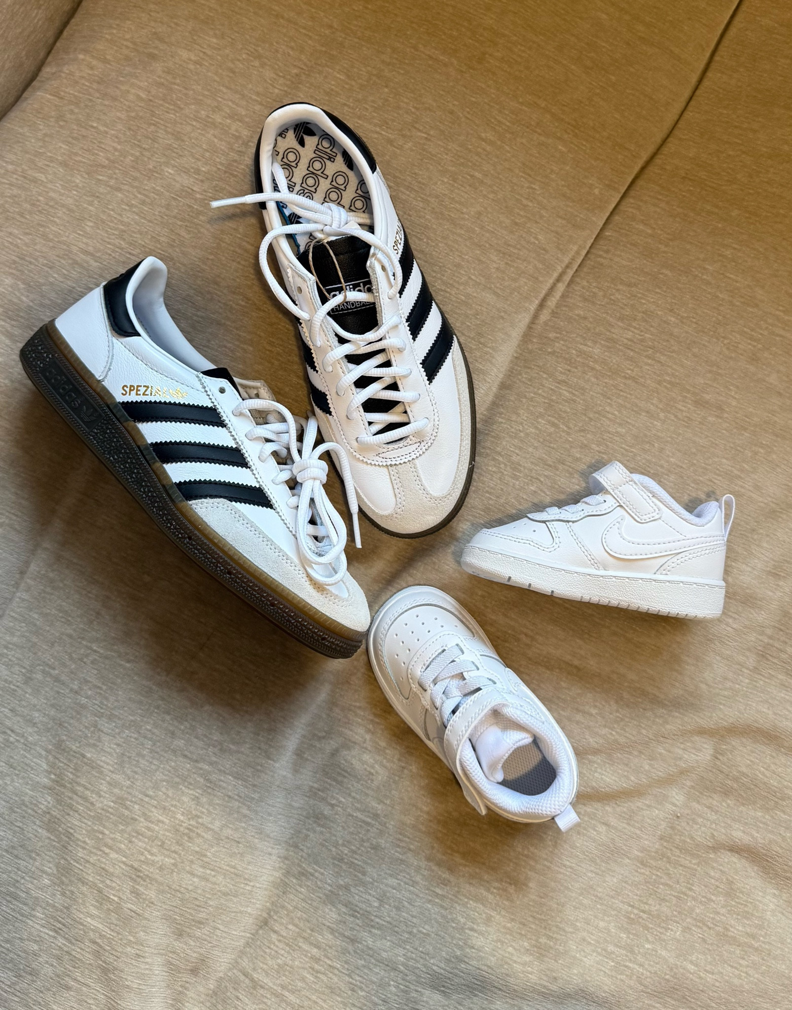 Adidas Spezials , toddler white Nike trainers 

#LTKautumn #LTKuk #LTKsummer