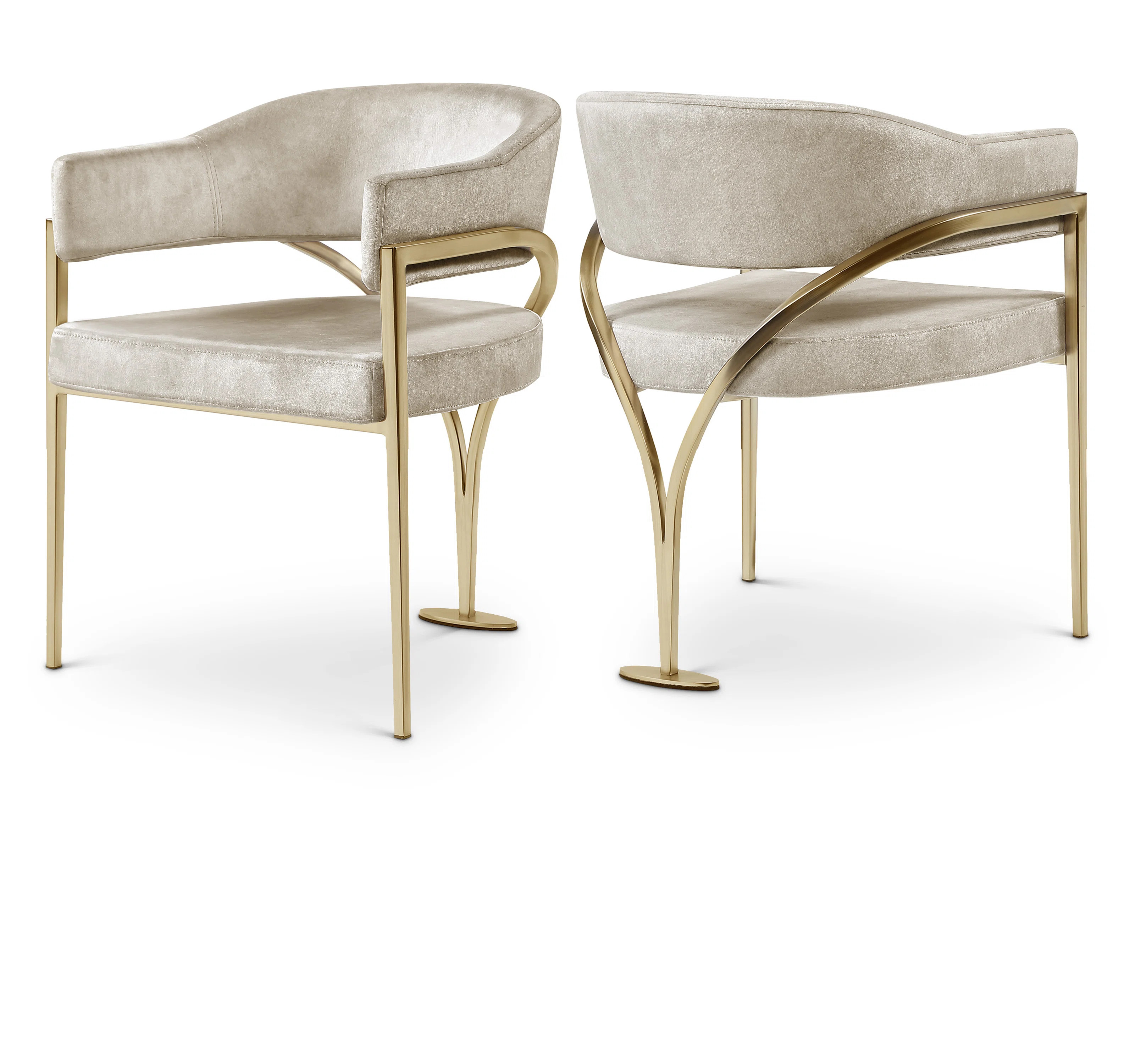 Kirsi Velvet Dining Chair (Set of 2) | Wayfair North America