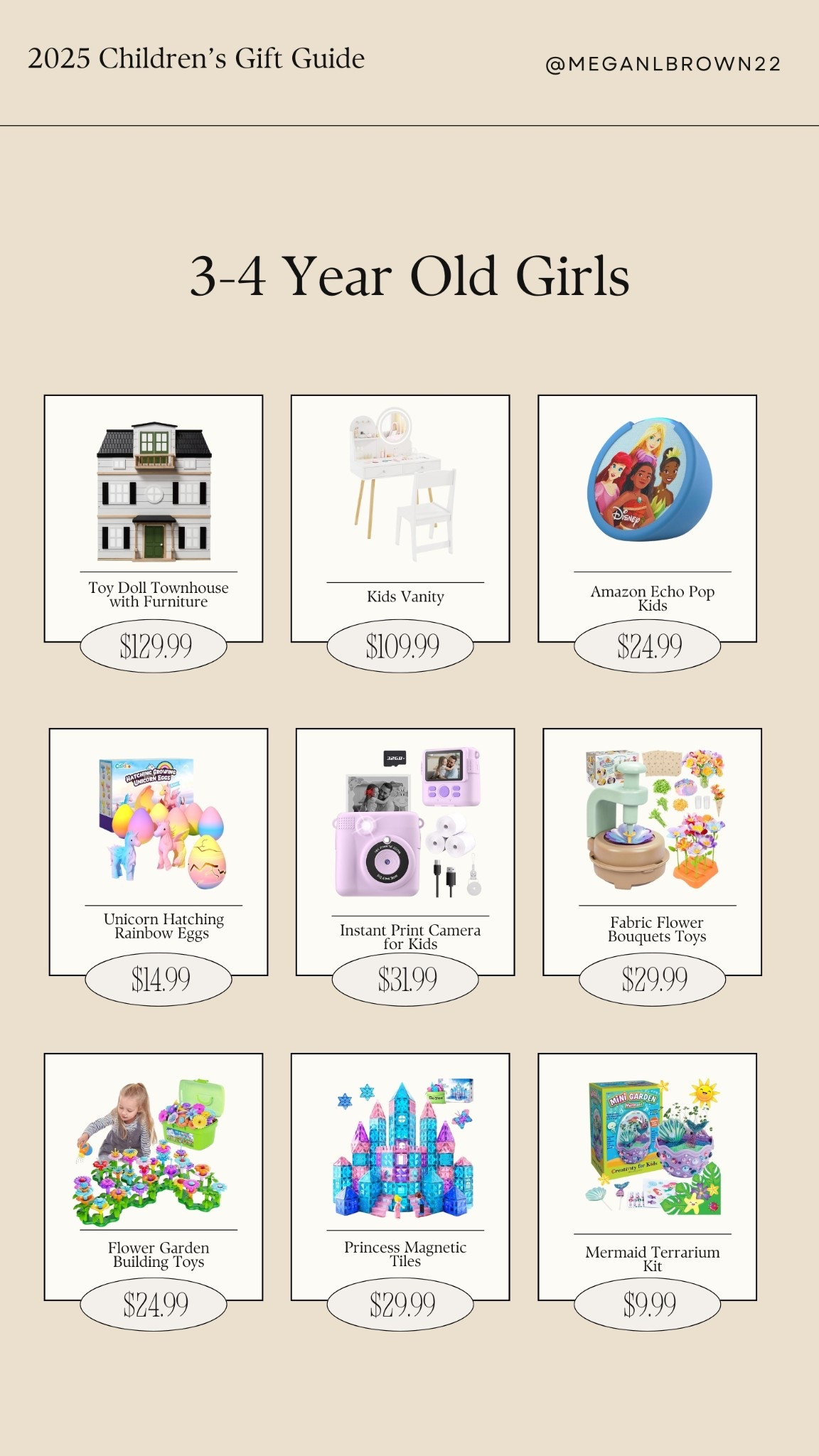 2025 gift guide ideas for 3-4 year old girls this holiday season, toys, activities, etc. for girls this year aged 3-4 for Christmas #giftguide #toysforchristmas #christmasgiftideas

#LTKFamily #LTKKids #LTKBaby