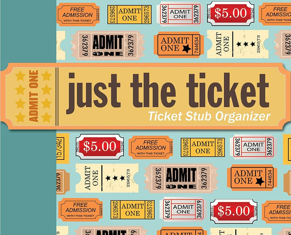 Just the Ticket: Ticket Stub Organizer | Amazon (US)