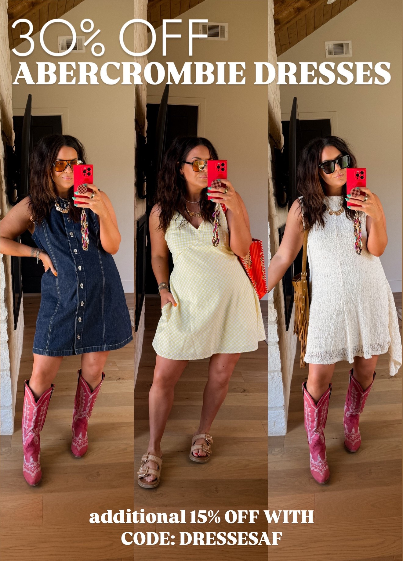 Abercrombie dress sale!
Additional 15% OFF WITH CODE: DRESSESAF

@Abercrombie #AbercrombiePartner


#LTKFindsUnder50 #LTKMidsize #LTKStyleTip