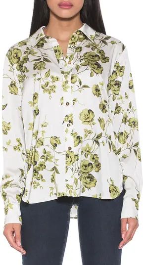 Rylin Silky Front Button Blouse | Nordstrom Rack