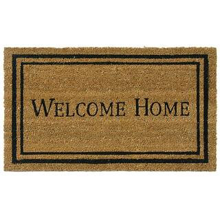 Rubber-Cal Contemporary Welcome Home 24 in. x 57 in. Door Mat 10-106-020 - The Home Depot | The Home Depot
