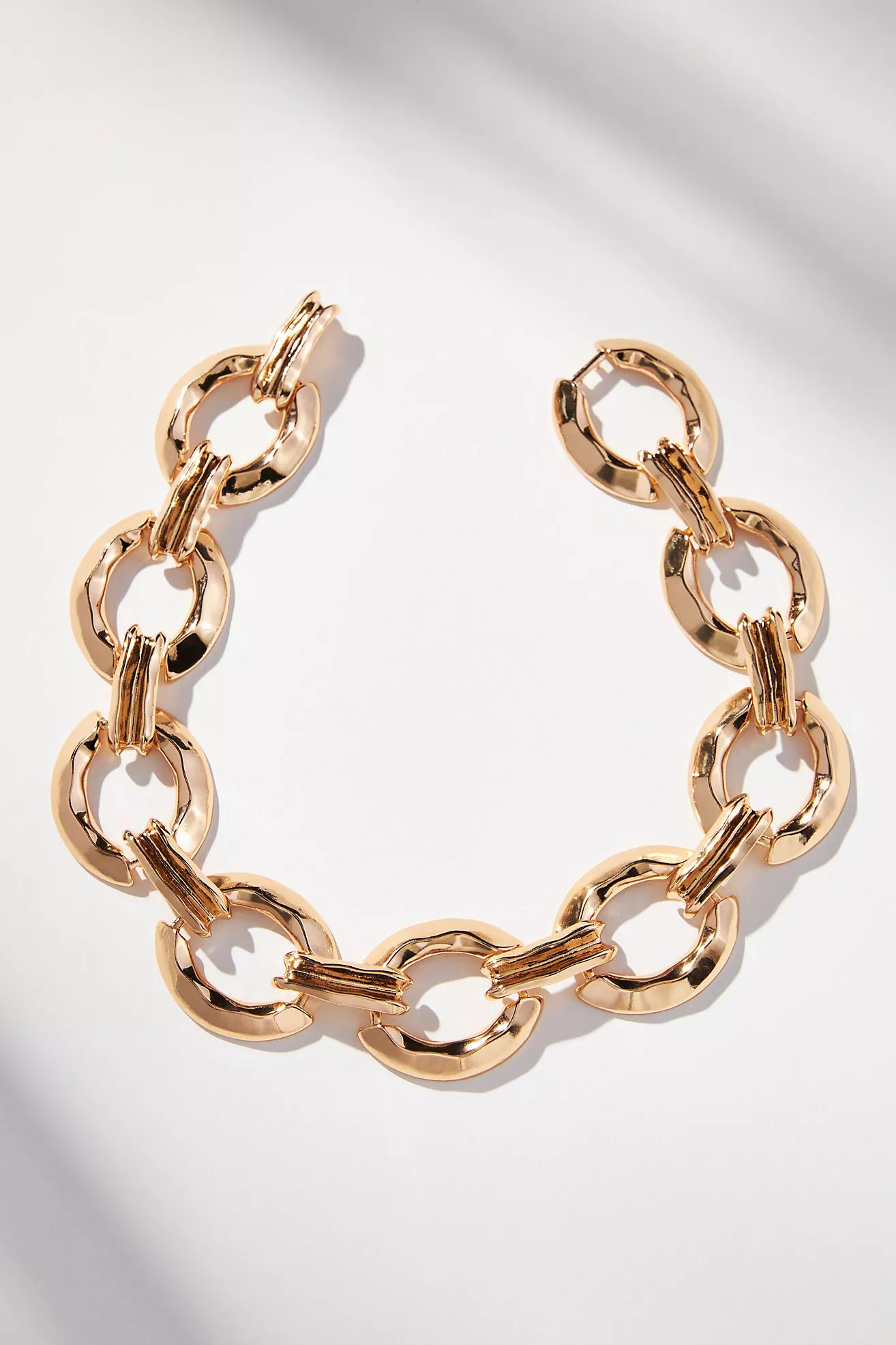 Oversized Chain-Link Choker Necklace | Anthropologie (US)