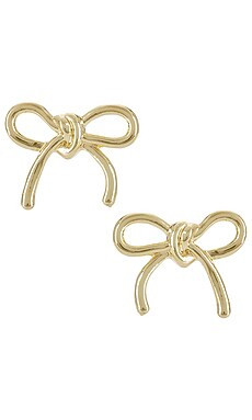 BaubleBar Bow Stud Earrings in Gold from Revolve.com | Revolve Clothing (Global)