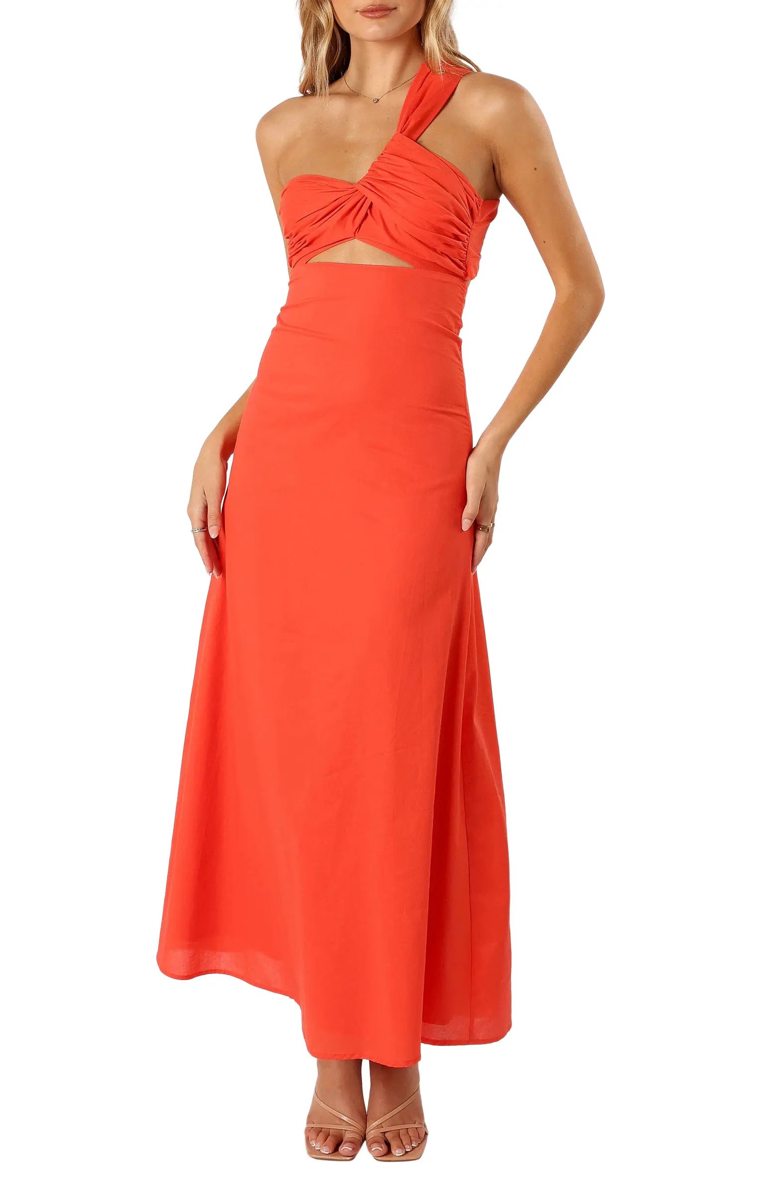 Luna One-Shoulder Cutout Maxi Dress | Nordstrom