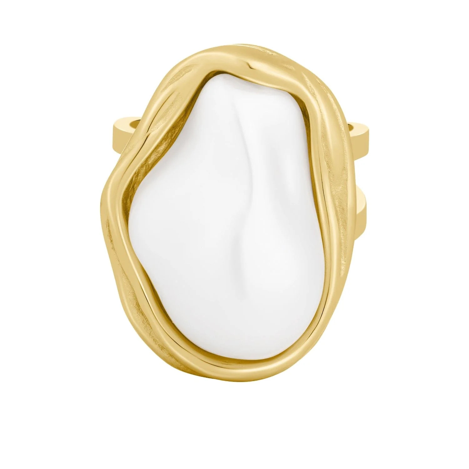 BOHOMOON Laurel Pearl Ring | Waterproof & Tarnish Free Stainless Steel | Bohomoon UK
