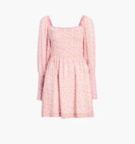 The Grace Mini Nap Dress - Pansy in Pink Multi Georgette | Hill House Home