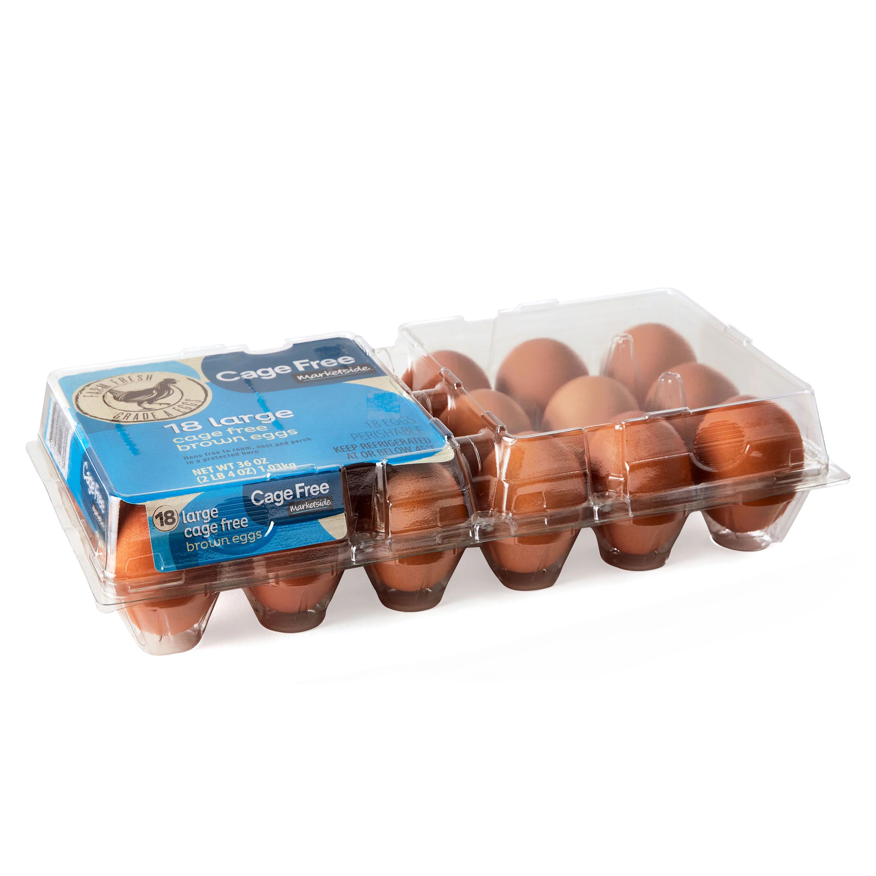 Marketside Cage Free Large Brown Eggs, 18 Count | Walmart (US)