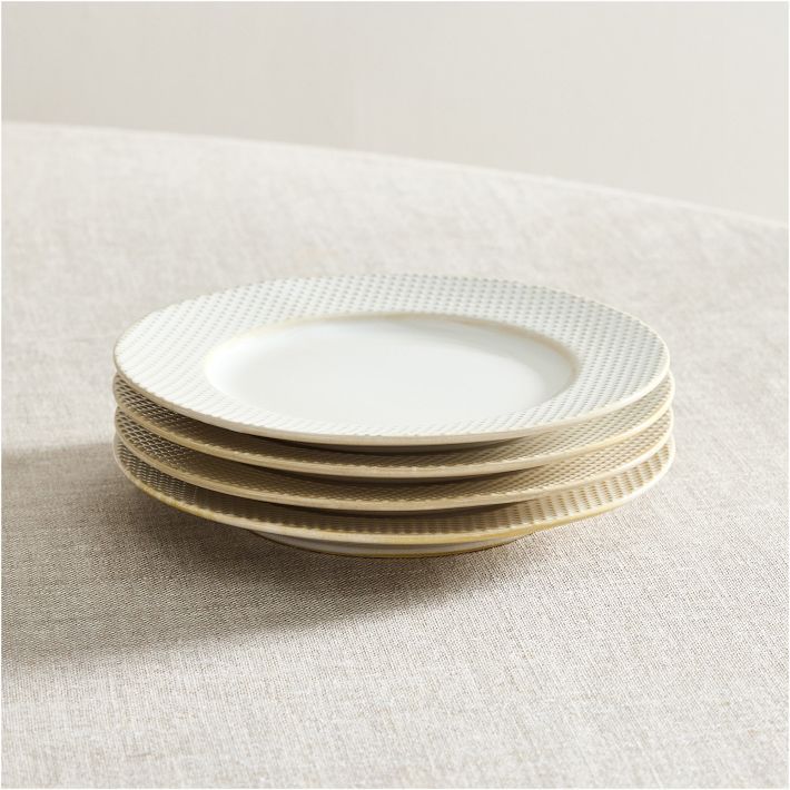 Textured Stoneware Salad Plate Sets | West Elm (US)