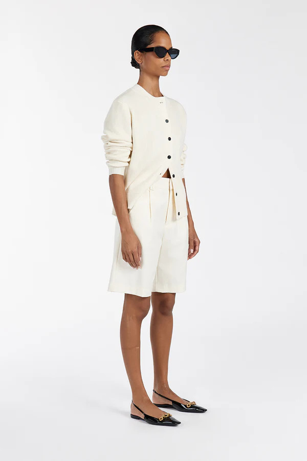 BECKHAM CREAM BERMUDA SHORT | DISSH