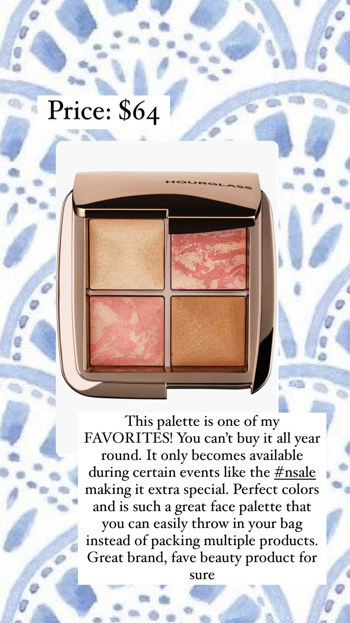 One of my all time favorite beauty products! Hourglass is a phenomenal makeup brand and this palette combo is total knockout! Highly recommend scooping this one up from the Nordstrom Anniversary sale 

#LTKxNSale #LTKSeasonal #LTKSaleAlert