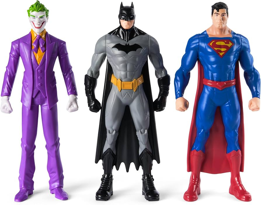 DC Comics Superhero Action Figure Toy: Batman, Superman, and The Joker Gift Set (9.5 Inch, 3 Poin... | Amazon (US)