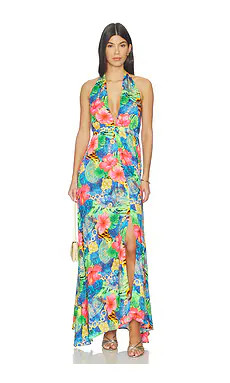 Luli Fama Jungle Reign Convertible Maxi Dress in Multicolor from Revolve.com | Revolve Clothing (Global)