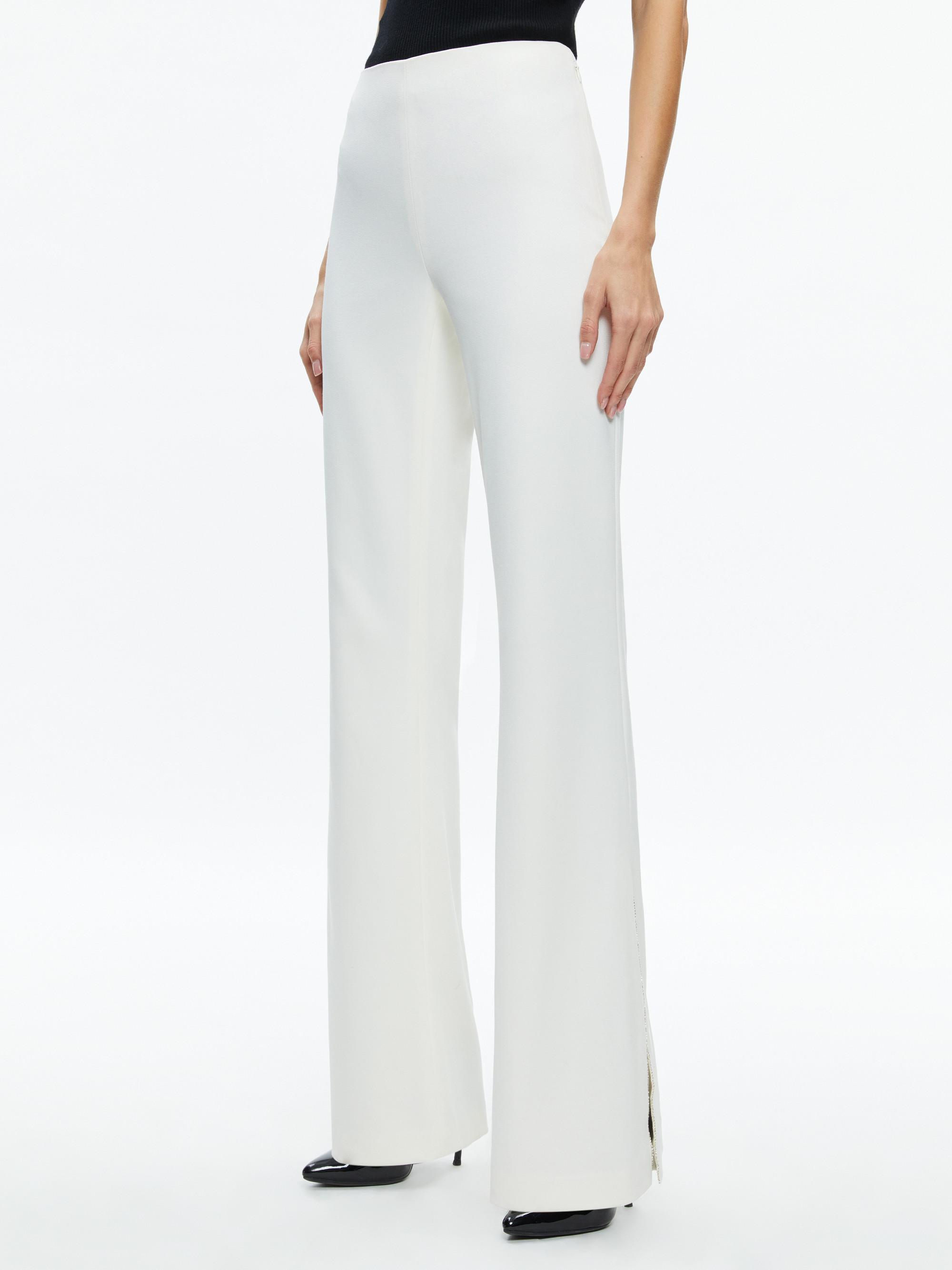 LARA SIDE SLIT PANT | Alice + Olivia