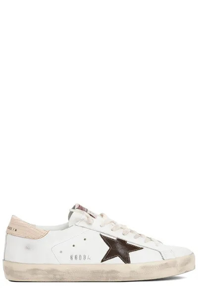 Golden Goose Deluxe Brand Super Star Lace-Up Sneakers | Cettire Global