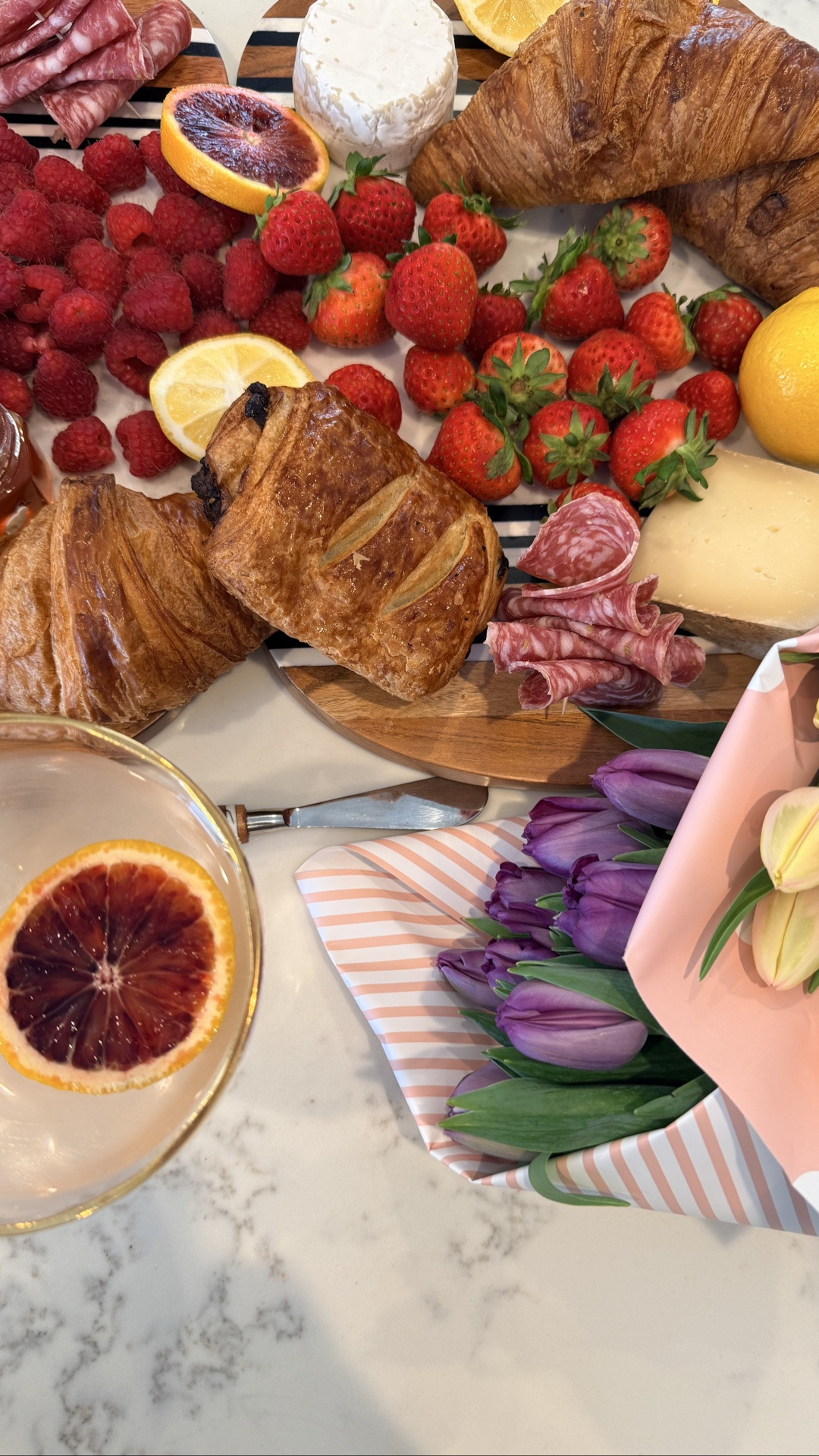 Slow mornings, fresh flowers, and beautiful serving pieces that make hosting feel effortless 🤍
Linked my favorite marble slab and table details.

juliska marble slab
marble serving board
breakfast board aesthetic
charcuterie board ideas
elevated hosting essentials
luxury serving tray
kitchen styling decor
neutral kitchen aesthetic
brunch hosting ideas
marble kitchen decor
entertaining essentials
cheese board styling
cozy breakfast aesthetic
spring hosting inspiration
quiet luxury home decor

#LTKMothersDay #LTKfoodie #LTKHome