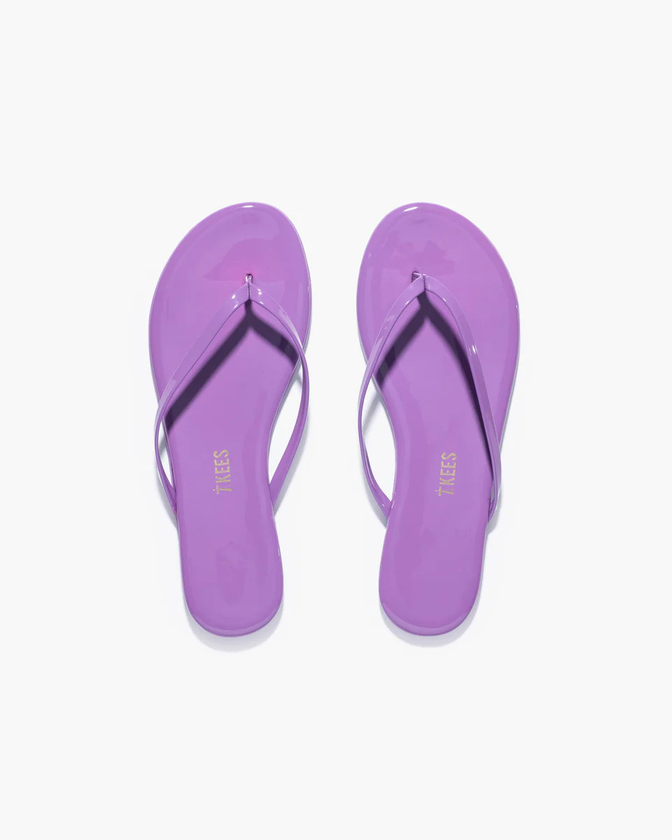 Lily Patent in Bright Lavender | Women's Sandals | TKEES | TKEES