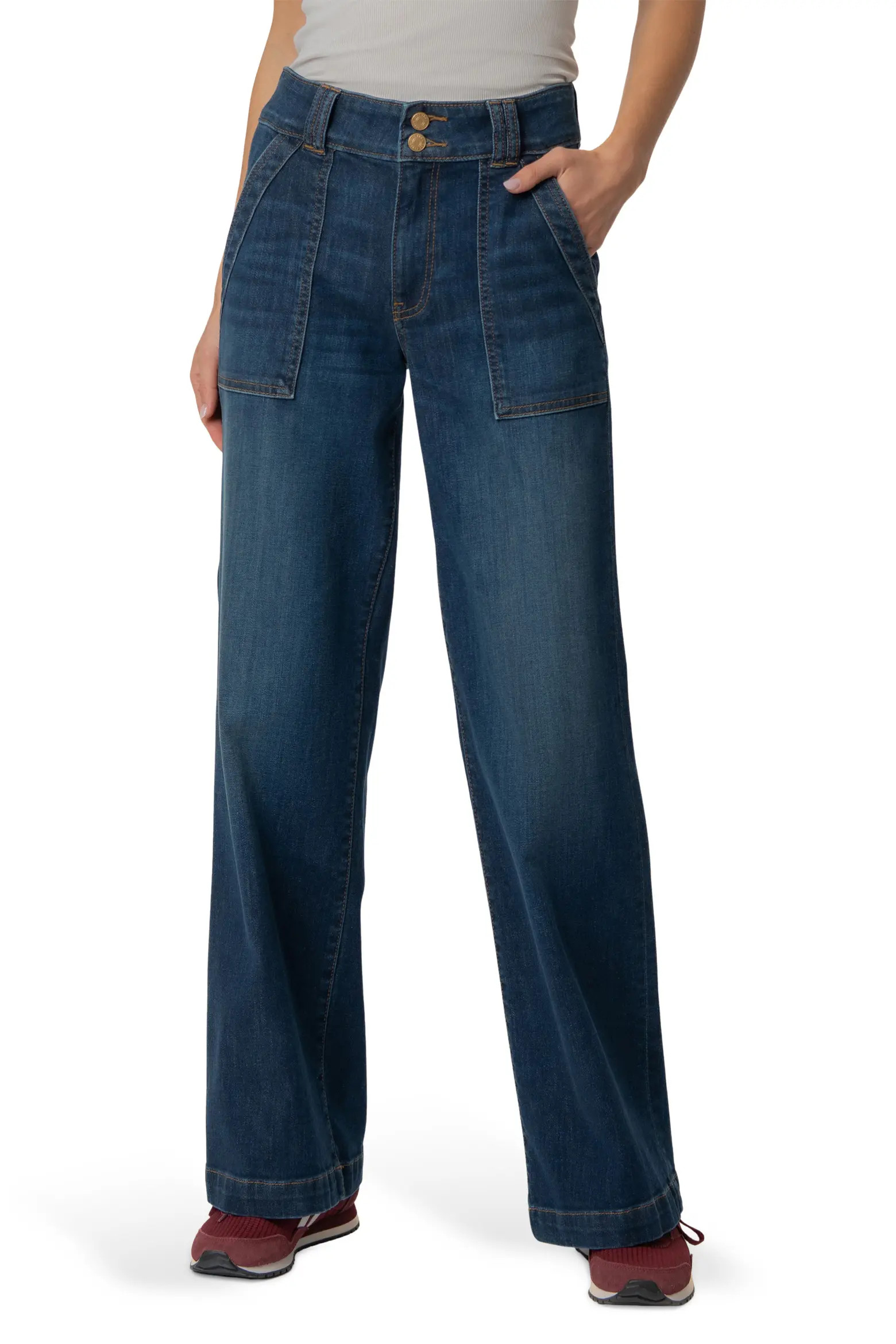 Jodi High Waist Straight Leg Utility Jeans (Women) | Nordstrom | Nordstrom
