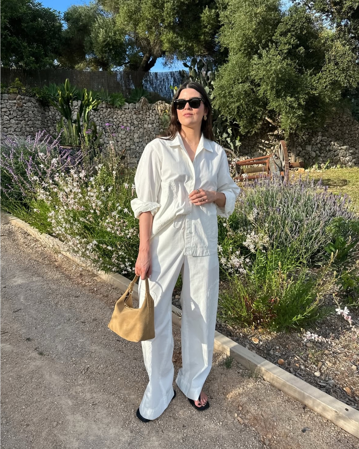 Look of the evening, wearing all white linen with beautiful embroidery details. Perfect for summer beach evenings, or even bridal hen do’s or honeymoons. You can find more style content over on my Substack ’The Wardrobe Edit’

#LTKeurope #LTKsummer #LTKstyletip