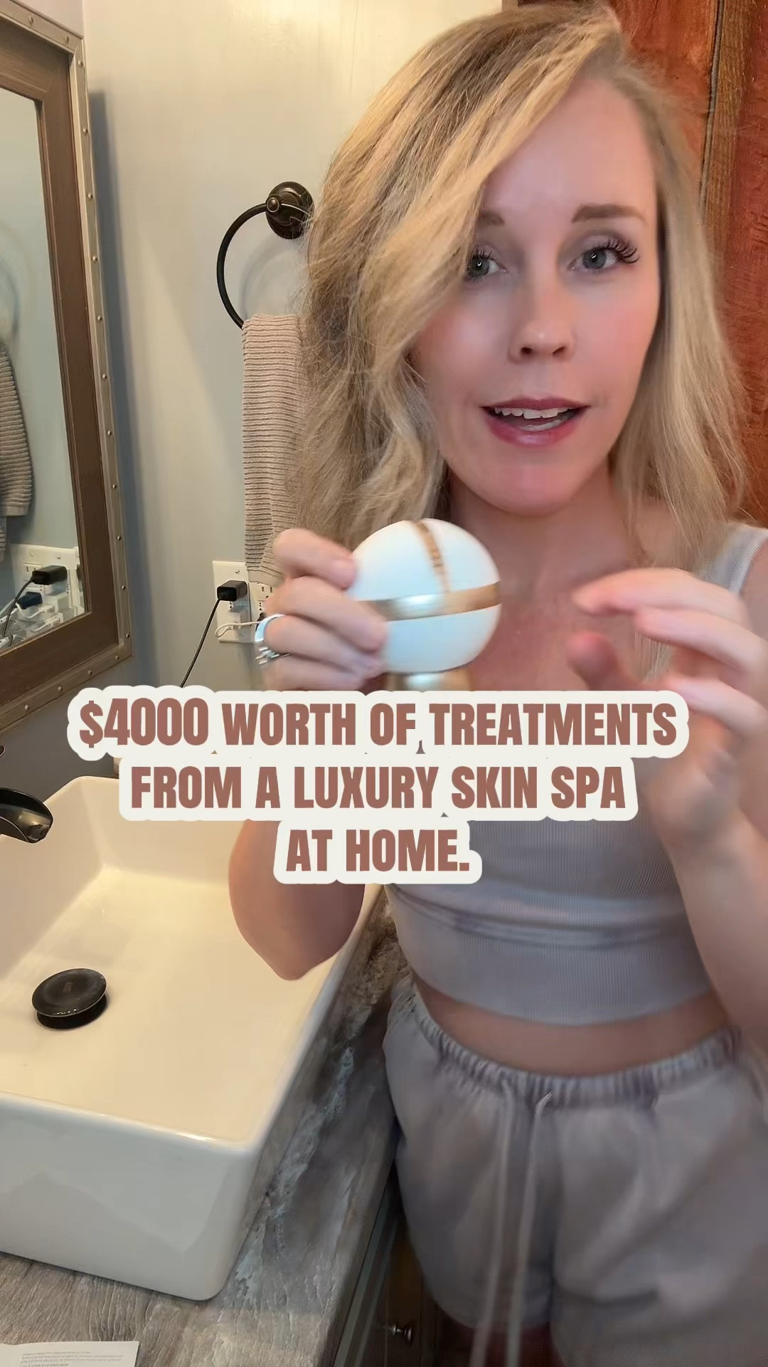 This device does SO much more than I expected 👀✨

RF skin tightening, EMS microcurrent, red light therapy, electroporation, facial massage, and cooling therapy ALL in one device

Basically an at-home spa facial that helps with lifting, firming, sculpting, glow, fine lines, and product absorption 🤍

Treatments like this normally cost SO much more in-office and now I can do it from home

#LTKOver40 #LTKselfcare #LTKBeauty