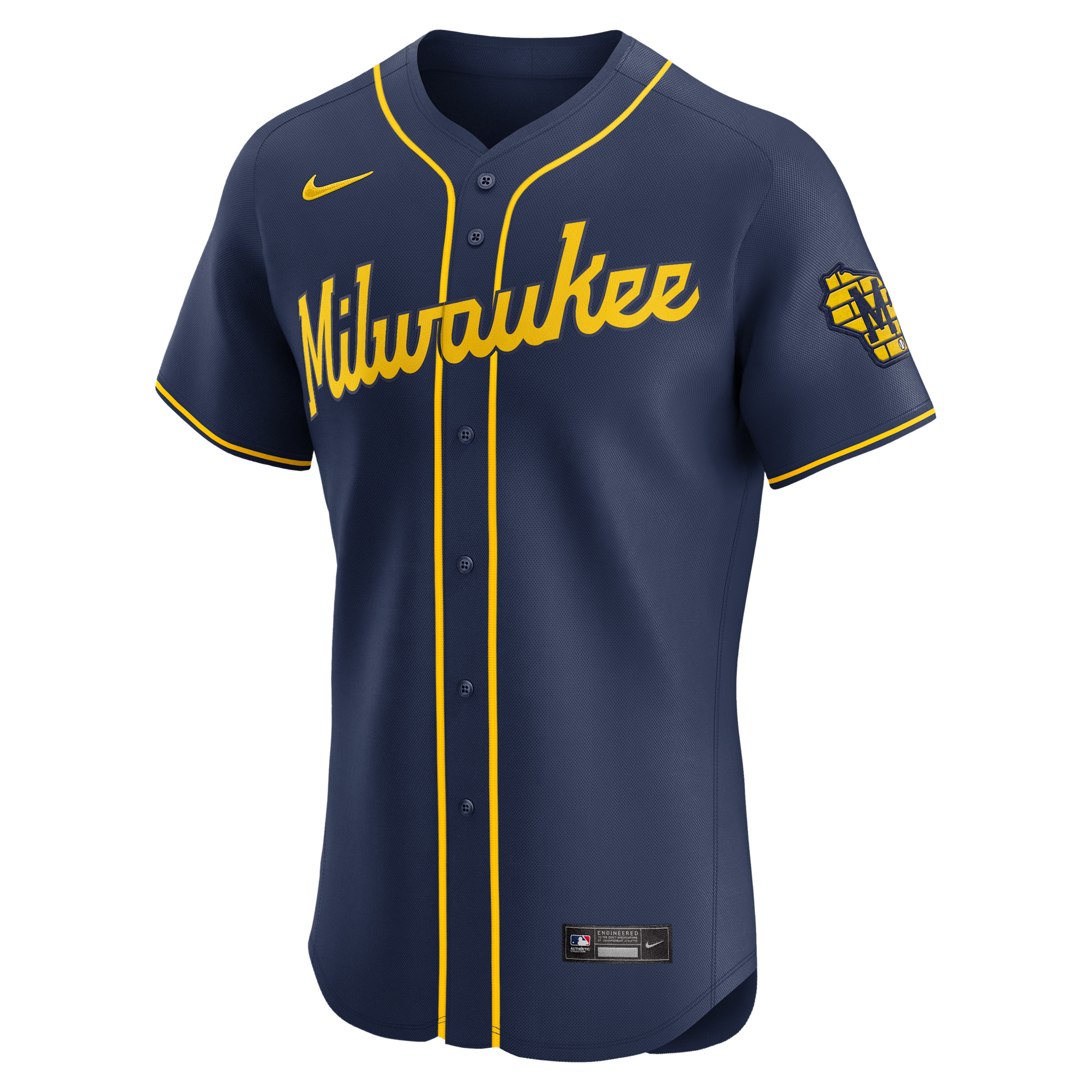 Milwaukee Brewers Nike Men's Dri-FIT ADV MLB Elite Jersey in Blue | 9B10MZA2MZB-JSG | Nike (US)