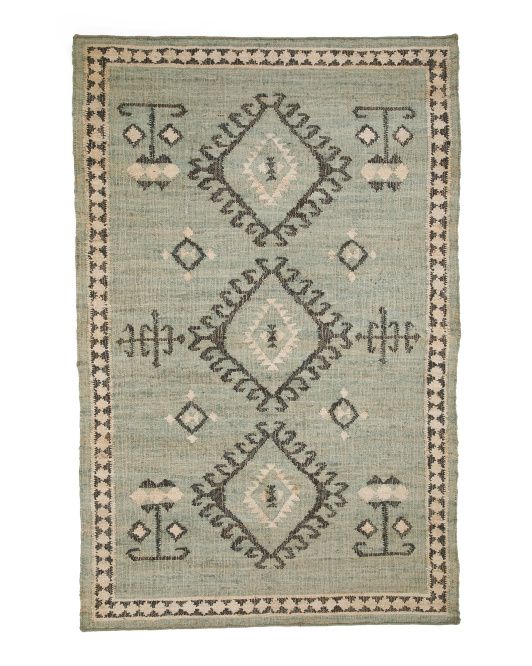 Kilim Flat Weave Area Rug | TJ Maxx