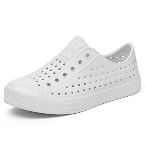 SAGUARO Girls Boys Garden Clogs Kids Outdoor Beach Shoe Quick Dry Anti Slip Water Shoes Ghost White | Amazon (US)
