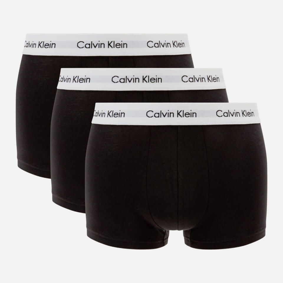 Calvin Klein Men's 3 Pack Low Rise Trunk Boxers - Black/Black/Black | Coggles (Global)