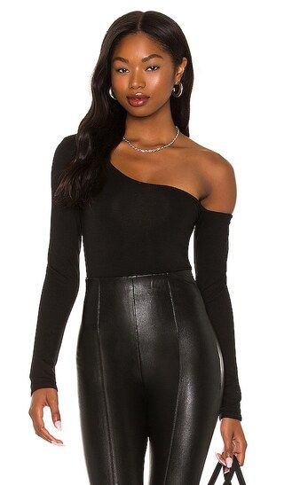 Off Shoulder Bodysuit in Black | Revolve Clothing (Global)