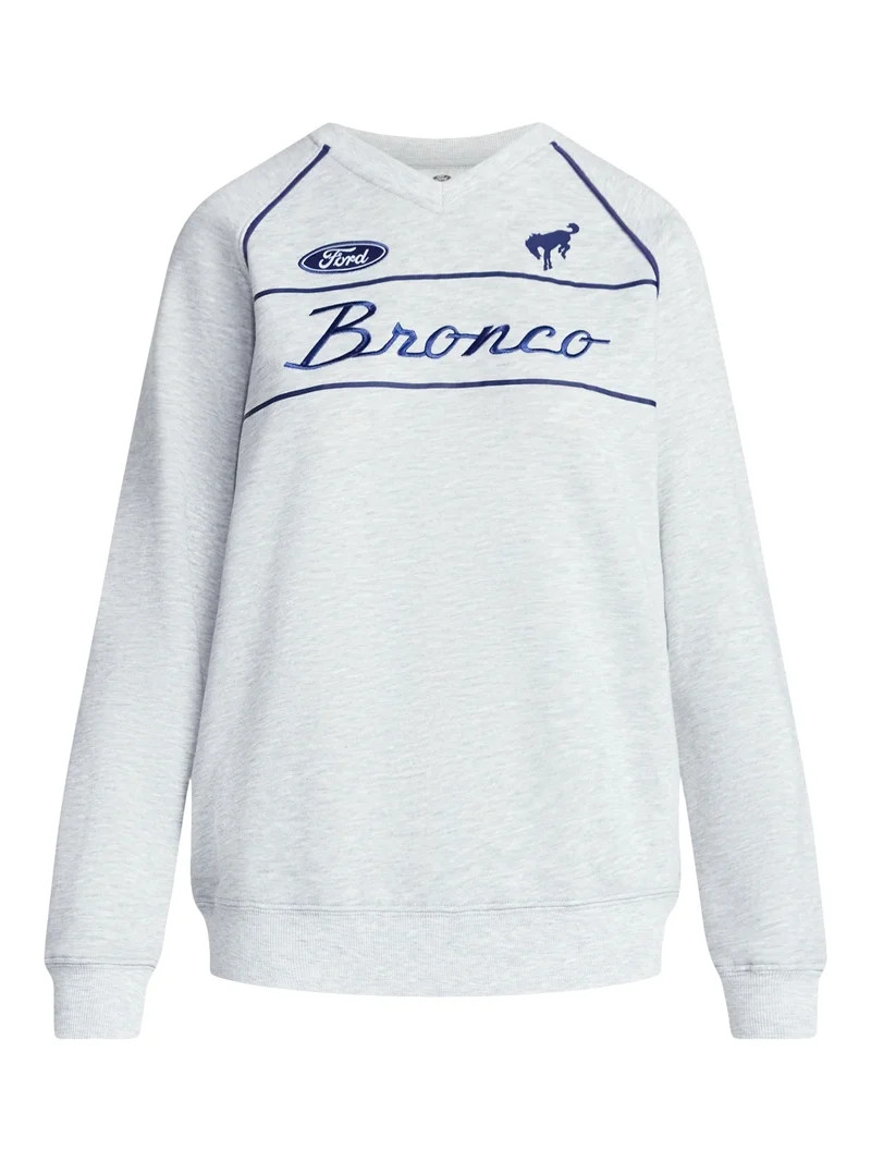 Ford Bronco Women's Front Back Graphic Sweatshirt with Long Sleeves, Sizes XXS-XXL | Walmart (US)