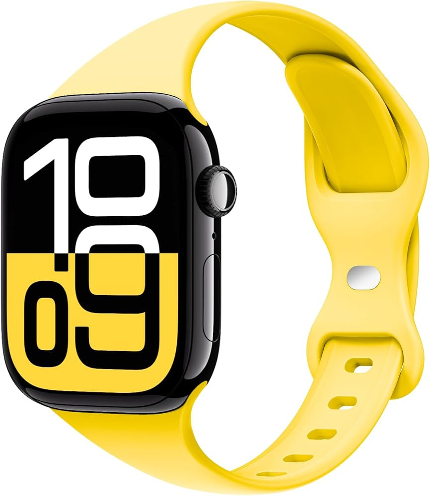 STG Sport Slim Thin Narrow Silicone Bands Compatible with Apple Watch Band Ultra 3/2/1 49mm, Seri... | Amazon (US)
