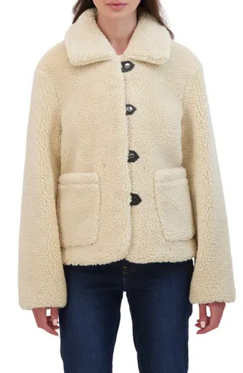 Sebby Faux Shearling Jacket in Beige at Nordstrom Rack, Size X-Large | Nordstrom Rack