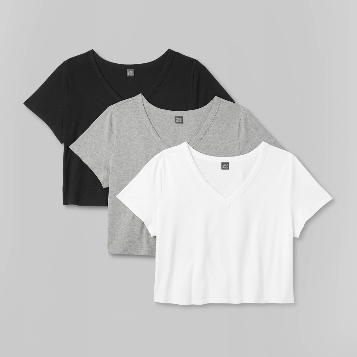 Women's Short Sleeve V-Neck 3pk Bundle T-Shirt - Wild Fable™ White | Target