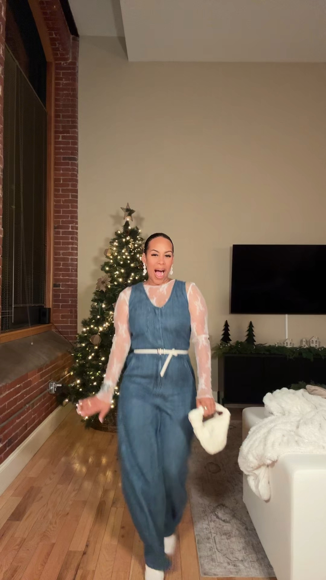 Very cutesy, very demure toddler mom Thanksgiving outfit!  

The jumpsuit is from target wearing size 8. 
Lace top is from Amazon fits tts (one size) 
Boots and earrings are old linked different options. 

#LTKParties #LTKCyberWeek #LTKMidsize