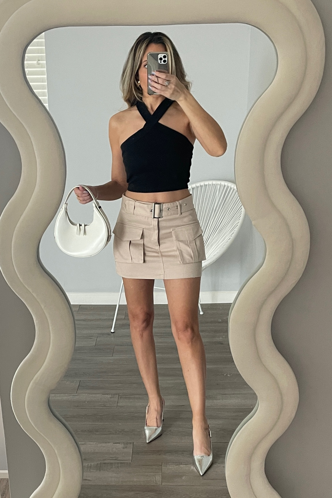 Cargo skirt and black halter tank top. #cargo #blacktank #summeroutfit #shein #sheinoutfit 

#LTKsalealert #LTKunder50 #LTKFind