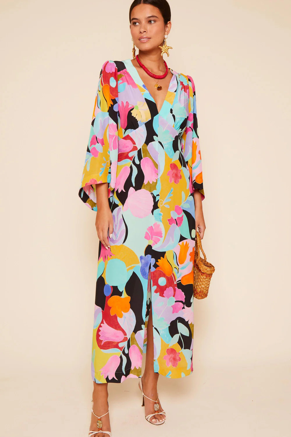 Dahlia - Abstract Tulip Black | Rixo