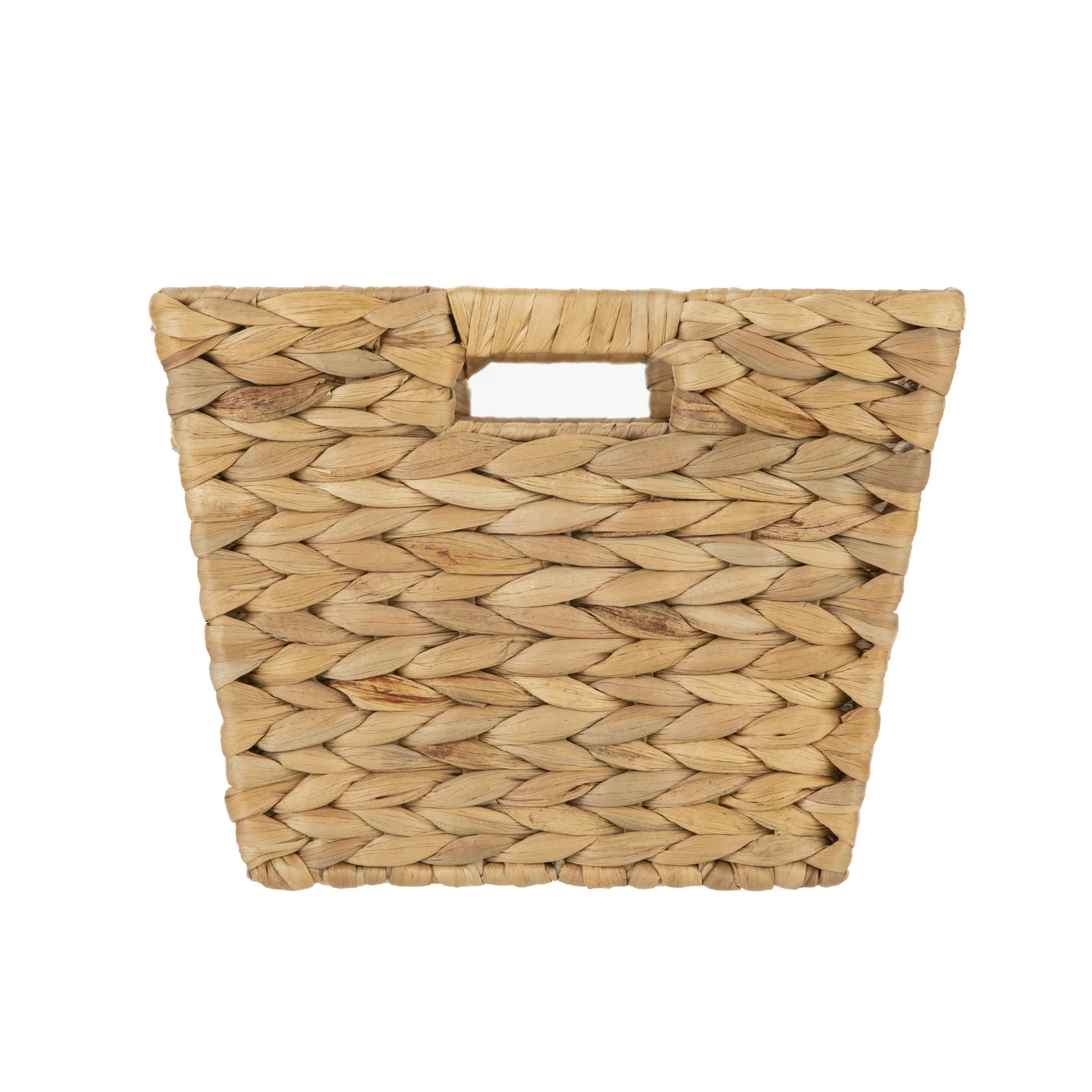 (2 pack) Better Homes & Gardens Large Water Hyacinth Decorative Storage Basket with Handles, 14 i... | Walmart (US)