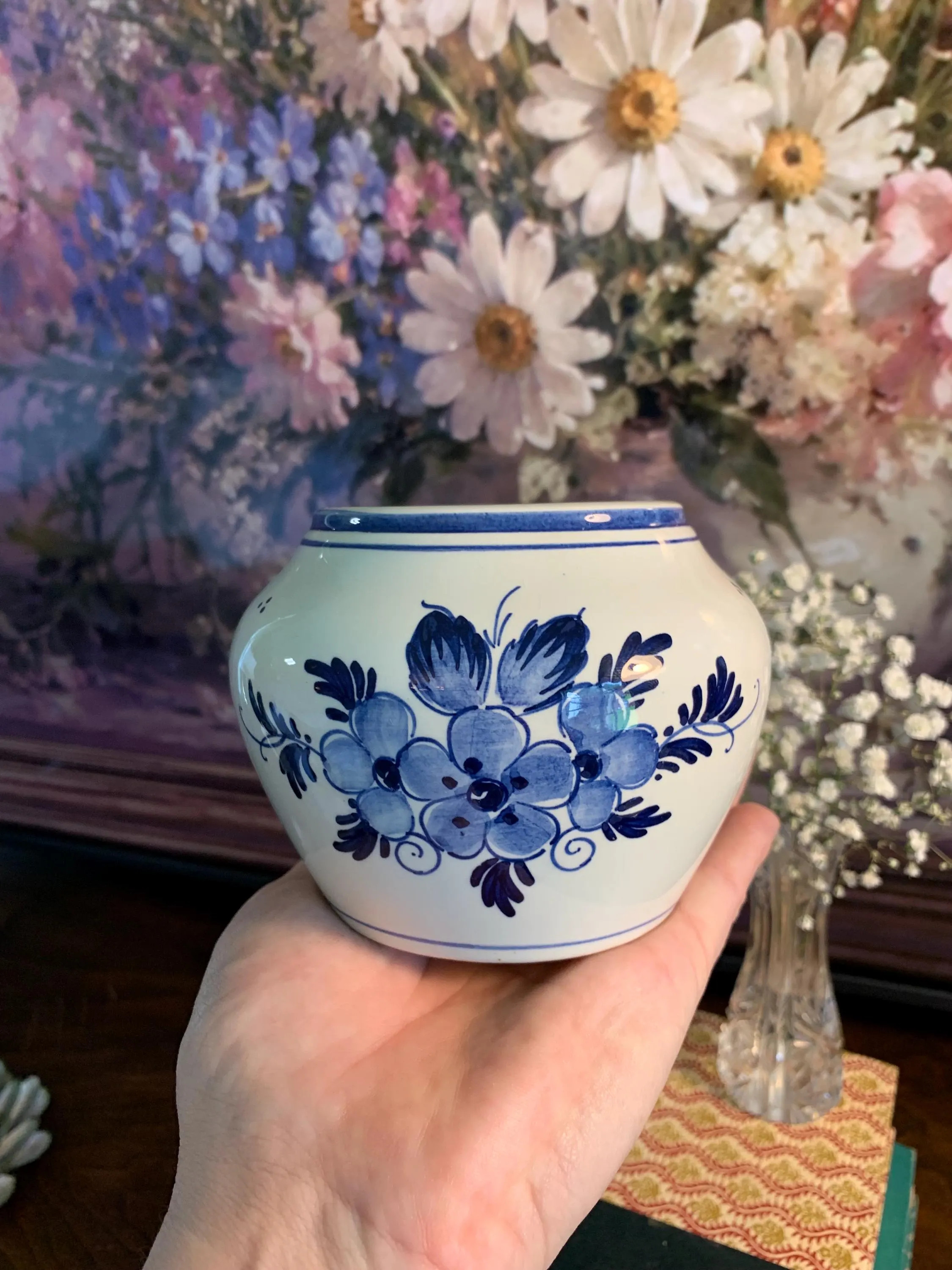 Vintage Oud Delft Hand Painted Mini Vase | Etsy (Global)