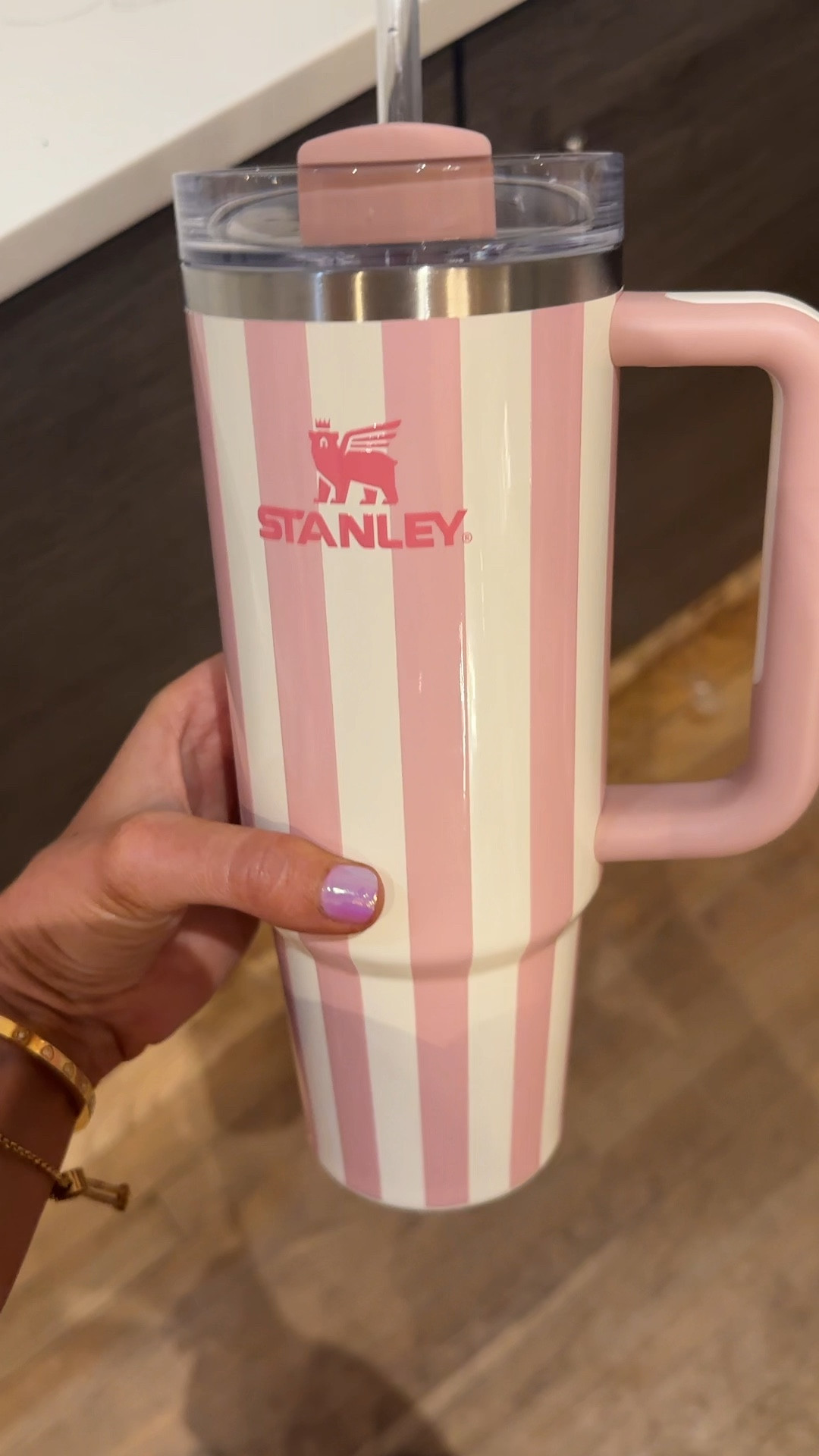 So obsessed with these new summer cabana stripe Stanley tumblers! Come in yellow, pink or blue and lots of sizes. Perfect for vacation, taking for travel or to the beach, etc!! 

#LTKTravel #LTKActive #LTKSeasonal