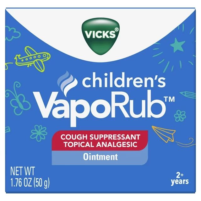 Vicks Children's VapoRub, Topical Chest Rub & Cough Suppressant, over-the-Counter Medicine, 1.76 ... | Walmart (US)