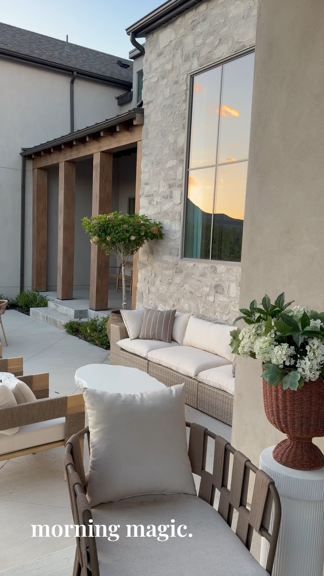 The dreamiest morning views. I love summer!!! 

#patio #outdoorfurniture #exterior

#LTKmorningroutine #LTKHome #LTKSaleAlert