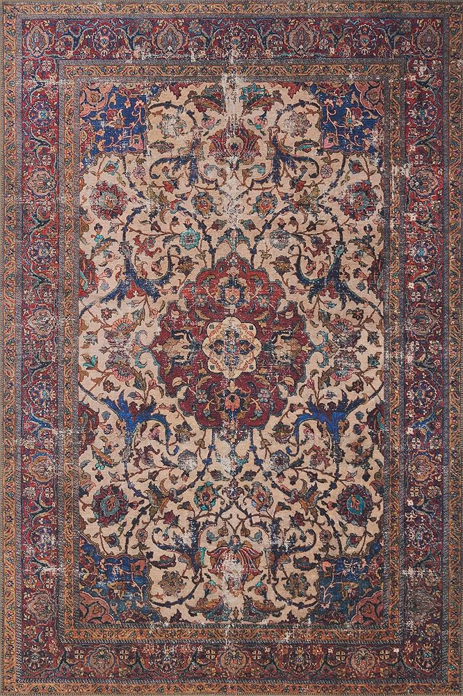 Loloi Loren Collection LQ-11 Sand/Multi 2'-3" x 3'-9" Accent Rug | Amazon (US)