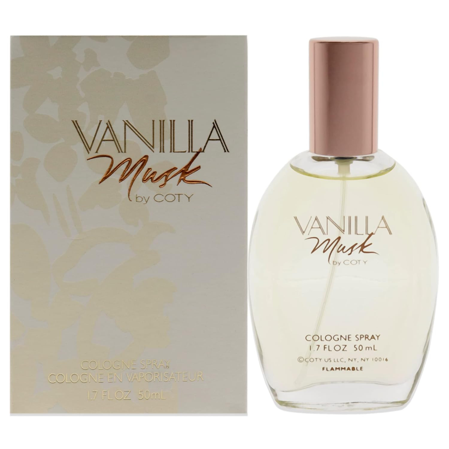 Coty Vanilla Musk Cologne Spray for Women, 1.7 Fl Oz | Amazon (US)