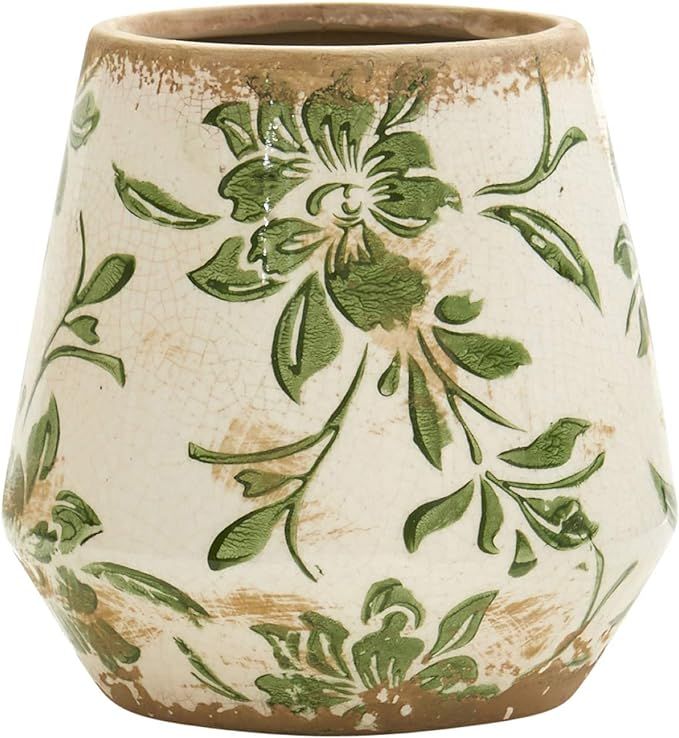 5.5in. Tuscan Ceramic Green Scroll Planter | Amazon (US)